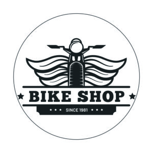 Adhesivo Club de motos Bike Shop.