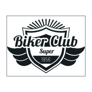 Adhesivo Club de motos Super Biker Club.