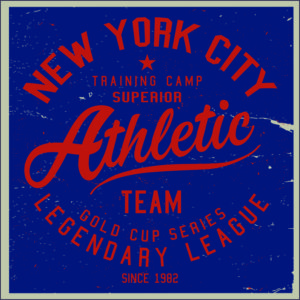 Adhesivo New York Athletic.