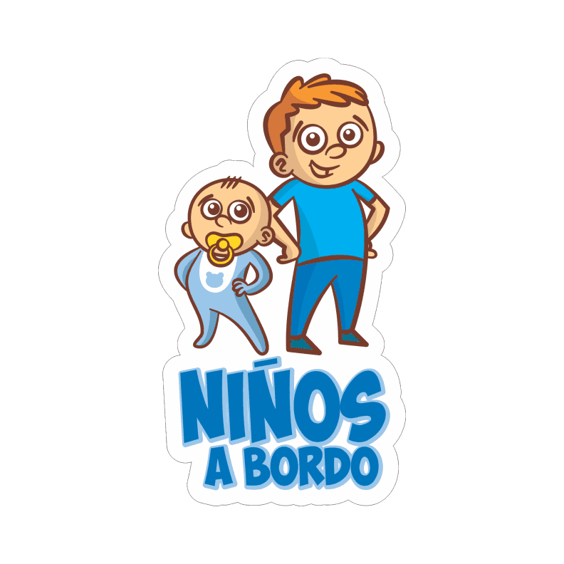 Pegatina Niños a bordo Español