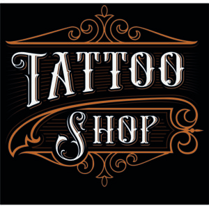 Adhesivo Tattoo Shop.