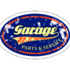 Adhesivo Vintage Garage parts & Service.