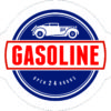 Adhesivo Vintage Gasoline.