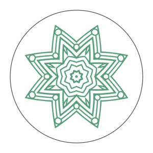 Afhesivo mandala estrella.